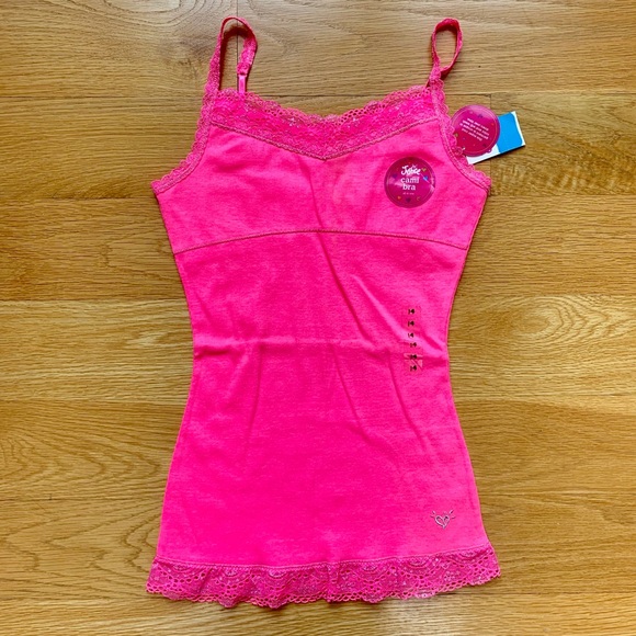 Justice Pink Lace Camisole - Picture 1 of 2